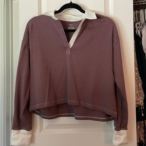 Aerie Collared Long Sleeve